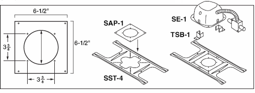 Speaker Adaptor Plate - Use With SST-4