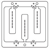 Low Voltage Mounting Bracket, 2-Gang